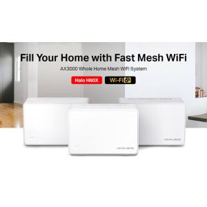 MERCUSYS Mesh Wi-Fi 6 System Halo H80X, 3Gbps Dual Band, 3τμχ, Ver. 1.0 | Δικτυακά | elabstore.gr