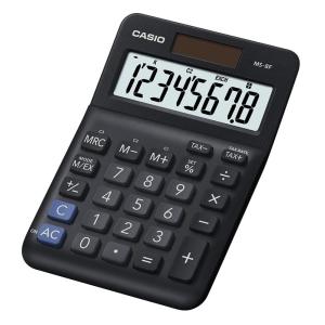 CASIO αριθμομηχανή MS-8F, ηλιακό & μπαταρία, 8 ψηφία, μαύρη | Αναλώσιμα - Είδη Γραφείου | elabstore.gr