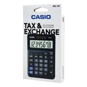 CASIO αριθμομηχανή MS-8F, ηλιακό & μπαταρία, 8 ψηφία, μαύρη | Αναλώσιμα - Είδη Γραφείου | elabstore.gr