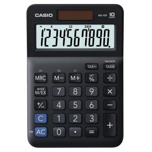 CASIO αριθμομηχανή MS-10F, ηλιακό & μπαταρία, 10 ψηφία, μαύρη | Αναλώσιμα - Είδη Γραφείου | elabstore.gr