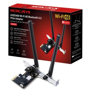 MERCUSYS κάρτα δικτύου MA86XE, AXE5400, Wi-Fi 6E, Bluetooth, PCIe, V.1.0 | eLabstore.gr