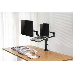 BRATECK βάση laptop NBH-7 για βάση οθονών VESA, έως 17", μαύρη | Εικόνα & Ήχος | elabstore.gr