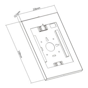 BRATECK επιτοίχια βάση tablet PAD34-01, VESA compatible, 9.7-11", λευκή | eLabstore.gr