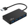 POWERTECH USB hub PT-1145, 4x θυρών, 5Gbps, USB σύνδεση, μαύρο | Συνοδευτικά PC | elabstore.gr