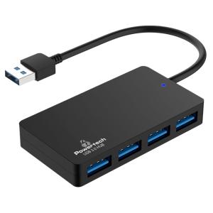 POWERTECH USB hub PT-1145, 4x θυρών, 5Gbps, USB σύνδεση, μαύρο | Συνοδευτικά PC | elabstore.gr