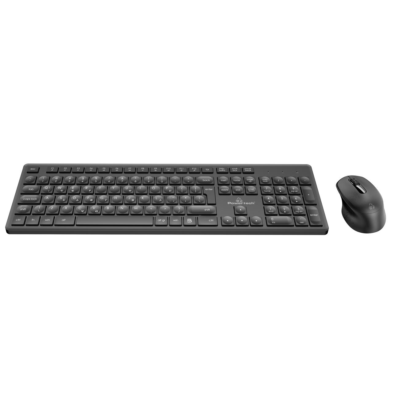 POWERTECH set ποντίκι & πληκτρολόγιο PT-1151, ασύρματο, 1600dpi, μαύρο | eLabstore.gr POWERTECH set ποντίκι & πληκτρολόγιο PT-1151, ασύρματο, 1600dpi, μαύρο | Συνοδευτικά PC | elabstore.gr