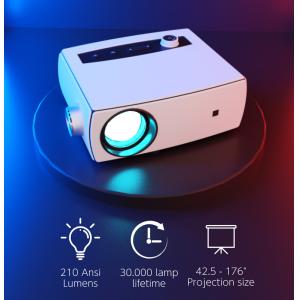 POWERTECH LED βιντεοπροβολέας PT-1158, Full HD, λευκός | Εικόνα & Ήχος | elabstore.gr