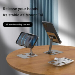 POWERTECH μεταλλική βάση smartphone/tablet PT-1159, 10", foldable, ασημί | Αξεσουάρ κινητών | elabstore.gr