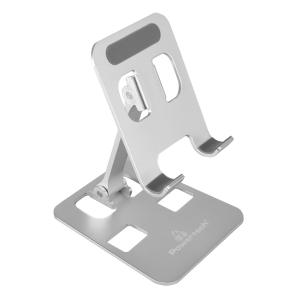 POWERTECH μεταλλική βάση smartphone/tablet PT-1159, 10", foldable, ασημί | Αξεσουάρ κινητών | elabstore.gr
