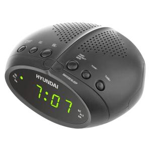 HYUNDAI επιτραπέζιο ρολόι & ραδιόφωνο RAC213G με ξυπνητήρι, μαύρο | Οικιακός εξοπλισμός | elabstore.gr