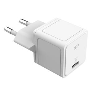 SILICON POWER φορτιστής τοίχου SP20WASYQM121PCW, USB-C, PD 20W, λευκός | Αξεσουάρ κινητών | elabstore.gr