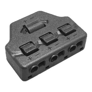 Splitter block TOOL-0096 για LED καλωδιοταινίες, 3-port, μαύρο | Εργαλεία | elabstore.gr