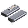 POWERTECH αντάπτορας τροφοδοσίας YX-MS2, USB-C σε Magsafe 2, ασημί | Αξεσουάρ για Laptop | elabstore.gr