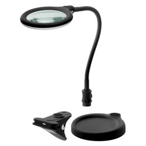 GOOBAY μεγεθυντικός φακός 64990 με κλιπ & βάση, LED, 3 διόπτρες 1.75x | Εργαλεία | elabstore.gr