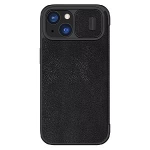 NILLKIN θήκη Qin Pro για iPhone 15 Plus, δερμάτινη, μαύρη | Αξεσουάρ κινητών | elabstore.gr
