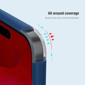 NILLKIN θήκη Super Frosted Shield Pro για iPhone 15 Pro, κόκκινη | Αξεσουάρ κινητών | elabstore.gr