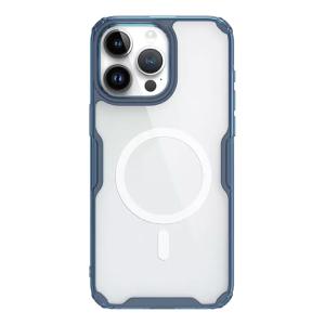 NILLKIN θήκη Nature Pro Magnetic για iPhone 15 Pro, διάφανη-μπλε | Αξεσουάρ κινητών | elabstore.gr