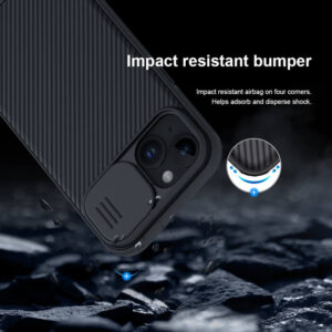 NILLKIN θήκη CamShield Pro για iPhone 15, μπλε | Αξεσουάρ κινητών | elabstore.gr