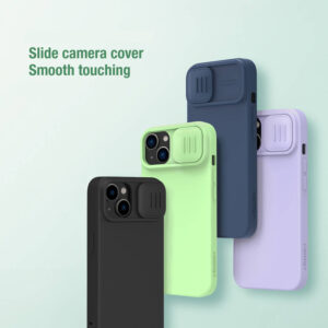 NILLKIN θήκη CamShield Silky Silicone για iPhone 15 Plus, μαύρη | Αξεσουάρ κινητών | elabstore.gr