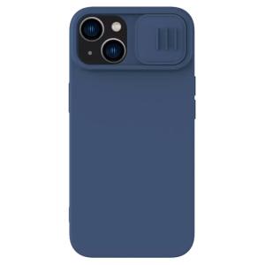 NILLKIN θήκη CamShield Silky Silicone για iPhone 15 Plus, μπλε | Αξεσουάρ κινητών | elabstore.gr