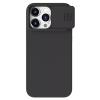 NILLKIN θήκη CamShield Silky Silicone για iPhone 15 Pro, μαύρη | Αξεσουάρ κινητών | elabstore.gr