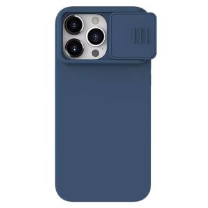 NILLKIN θήκη CamShield Silky Silicone για iPhone 15 Pro, μπλε | Αξεσουάρ κινητών | elabstore.gr