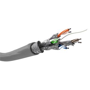GOOBAY καλώδιο δικτύου 93954, CAT 6 S/FTP (PiMF), CCA, 100m, γκρι | Καλώδια - Αντάπτορες | elabstore.gr
