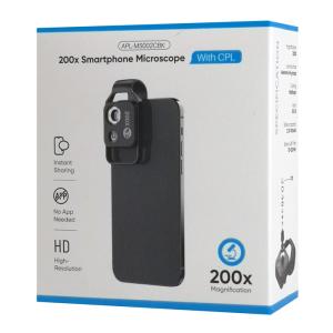 APEXEL φακός μικροσκόπιο APL-MS002 για smartphone κάμερα, 200x zoom, LED | Αξεσουάρ κινητών | elabstore.gr