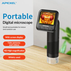 APEXEL ψηφιακό μικροσκόπιο APL-MS008, 400x-800x, LED, 720p/2MP | Εργαλεία | elabstore.gr