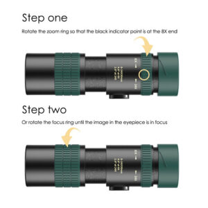 APEXEL μονοκυάλι APS-8-24X30, 8x-24x zoom, Φ 30mm, μαύρο | eLabstore.gr
