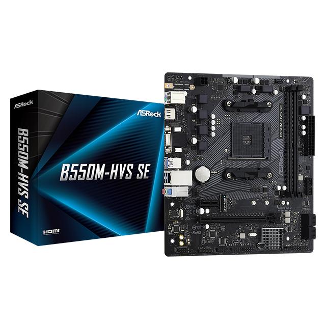 ASROCK μητρική B550M-HVS SE, 2x DDR4, AM4, USB 3.2, mATX | eLabstore.gr ASROCK μητρική B550M-HVS SE, 2x DDR4, AM4, USB 3.2, mATX | PC & Αναβάθμιση | elabstore.gr