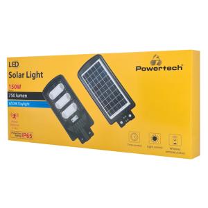 POWERTECH LED ηλιακός προβολέας HLL-0127 χειριστήριο, PIR 150W, 10000mAh | Φωτισμός | elabstore.gr