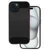 POWERTECH θήκη Carbon MOB-1928 για iPhone 15, μαύρη | Αξεσουάρ κινητών | elabstore.gr