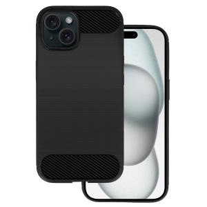 POWERTECH θήκη Carbon MOB-1928 για iPhone 15, μαύρη | Αξεσουάρ κινητών | elabstore.gr