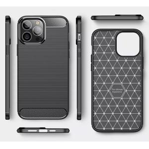 POWERTECH θήκη Carbon MOB-1930 για iPhone 15 Pro Max, μαύρη | Αξεσουάρ κινητών | elabstore.gr