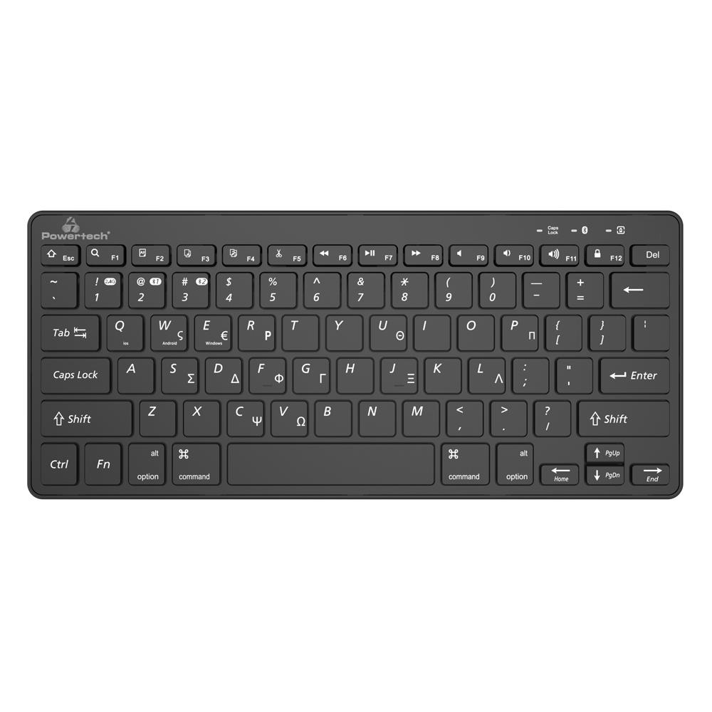 POWERTECH ασύρματο πληκτρολόγιο PT-1153, 2.4GHz & Bluetooth, μαύρο | eLabstore.gr POWERTECH ασύρματο πληκτρολόγιο PT-1153, 2.4GHz & Bluetooth, μαύρο | Συνοδευτικά PC | elabstore.gr