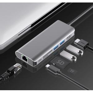 POWERTECH docking station PTH-112, 7 θυρών, USB-C σύνδεση, 100W PD, γκρι | Συνοδευτικά PC | elabstore.gr