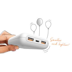 SILICON POWER power bank QS58, 1x USB-C & 2x USB, 20000mAh, 20W, μαύρο | Αξεσουάρ κινητών | elabstore.gr