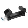 SILICON POWER USB Flash Drive DS72, USB/USB-C, 250GB 1050/850MBps, μαύρο | eLabstore.gr SILICON POWER USB Flash Drive DS72, USB/USB-C, 250GB 1050/850MBps, μαύρο | Συνοδευτικά PC | elabstore.gr