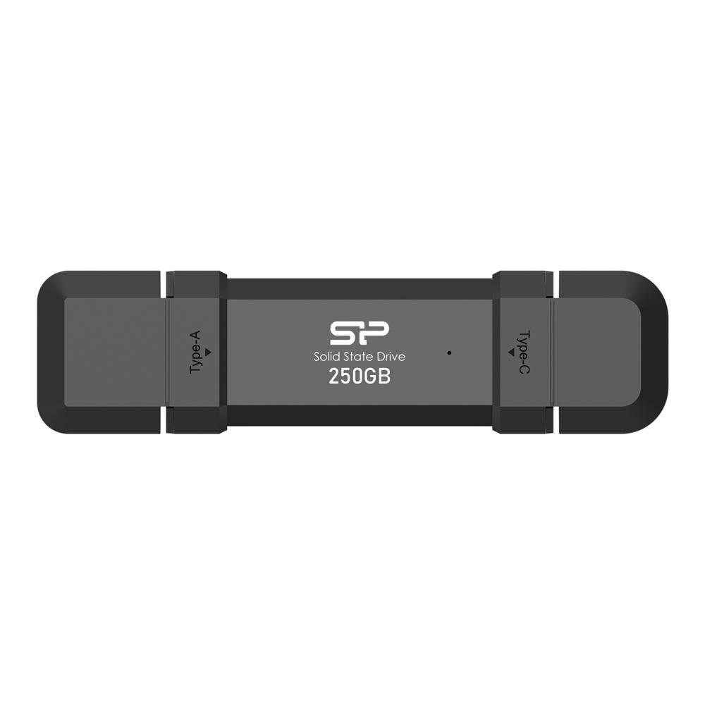 SILICON POWER USB Flash Drive DS72, USB/USB-C, 250GB 1050/850MBps, μαύρο | eLabstore.gr SILICON POWER USB Flash Drive DS72, USB/USB-C, 250GB 1050/850MBps, μαύρο | Συνοδευτικά PC | elabstore.gr