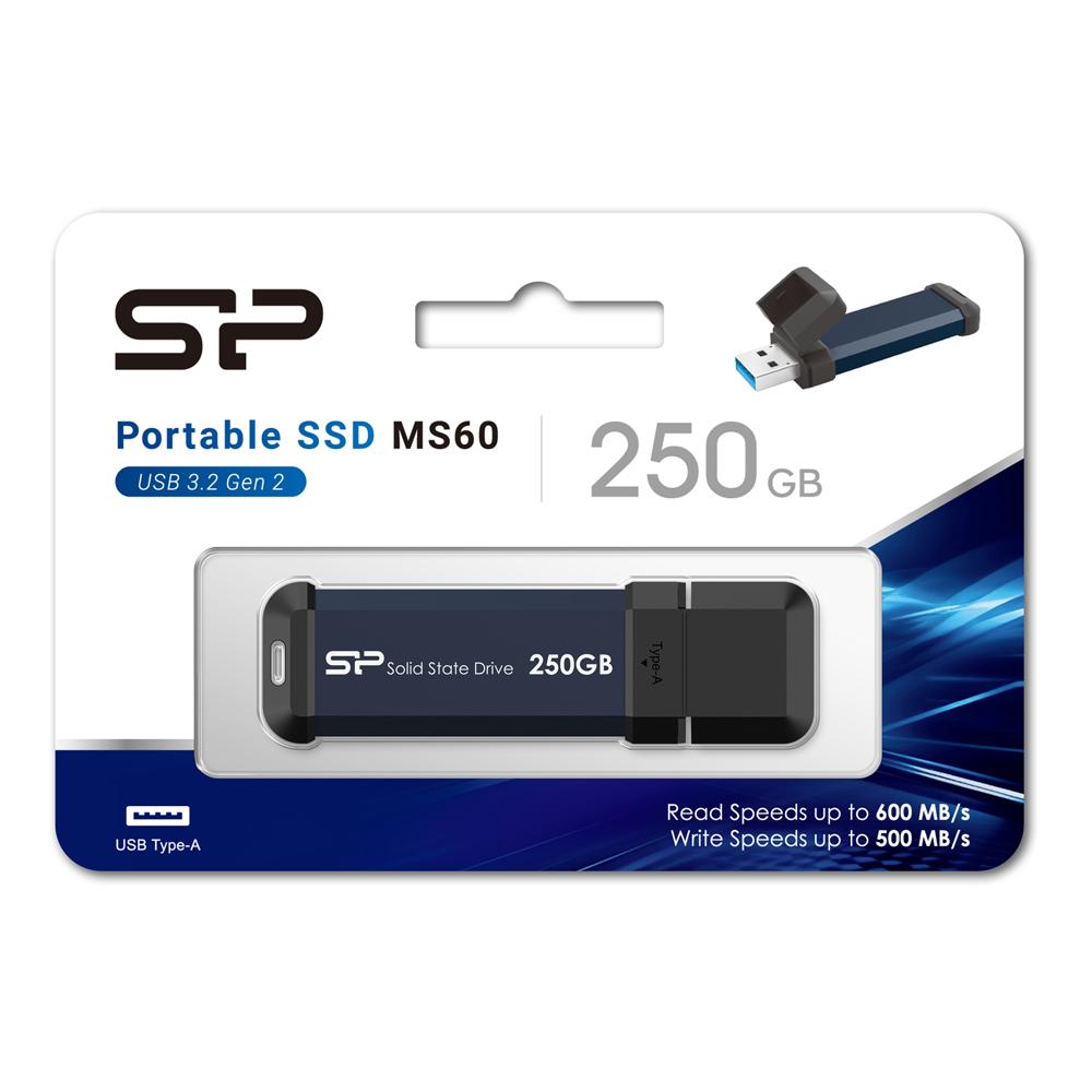 SILICON POWER USB Flash Drive MS60, 250GB, 600/500MBps, μπλε | eLabstore.gr SILICON POWER USB Flash Drive MS60, 250GB, 600/500MBps, μπλε | Συνοδευτικά PC | elabstore.gr