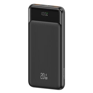 USAMS power bank US-CD197, 3x θύρες εξόδου, 10000mAh, 20W, μαύρο | Αξεσουάρ κινητών | elabstore.gr