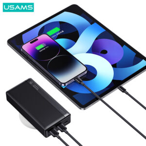USAMS power bank US-CD205, 2x USB θύρες εξόδου, 10000mAh, 10W, λευκό | Αξεσουάρ κινητών | elabstore.gr