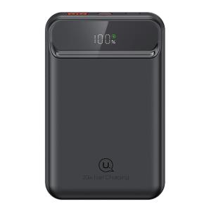 USAMS power bank US-CD214, 2x έξοδοι, wireless, 10000mAh, 20W, μαύρο | Αξεσουάρ κινητών | elabstore.gr