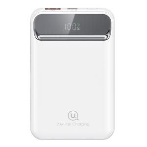 USAMS power bank US-CD214, 2x έξοδοι, wireless, 10000mAh, 20W, λευκό | Αξεσουάρ κινητών | elabstore.gr