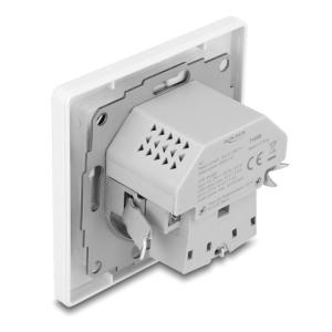 DELOCK πρίζα τοίχου 11499 με θύρες φόρτισης USB & USB-C, 18W PD, λευκή | Εργαλεία | elabstore.gr