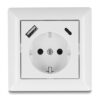 DELOCK πρίζα τοίχου 11499 με θύρες φόρτισης USB & USB-C, 18W PD, λευκή | Εργαλεία | elabstore.gr