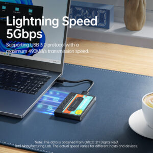 ORICO εξωτερική θήκη για 2.5" HDD 2580U3-V1 έως 6TB, 5Gbps, μαύρη | Συνοδευτικά PC | elabstore.gr