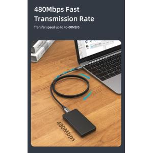 CABLETIME καλώδιο USB-C σε USB-C CT-CMCM, 60W, 480Mbps, 2m, μαύρο | Καλώδια - Αντάπτορες | elabstore.gr