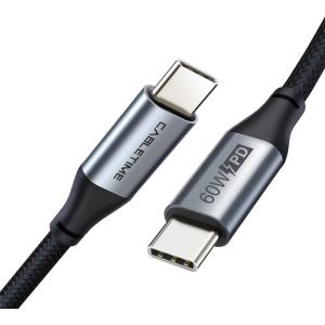 CABLETIME καλώδιο USB-C σε USB-C CT-CMCM, 60W, 480Mbps, 2m, μαύρο | Καλώδια - Αντάπτορες | elabstore.gr